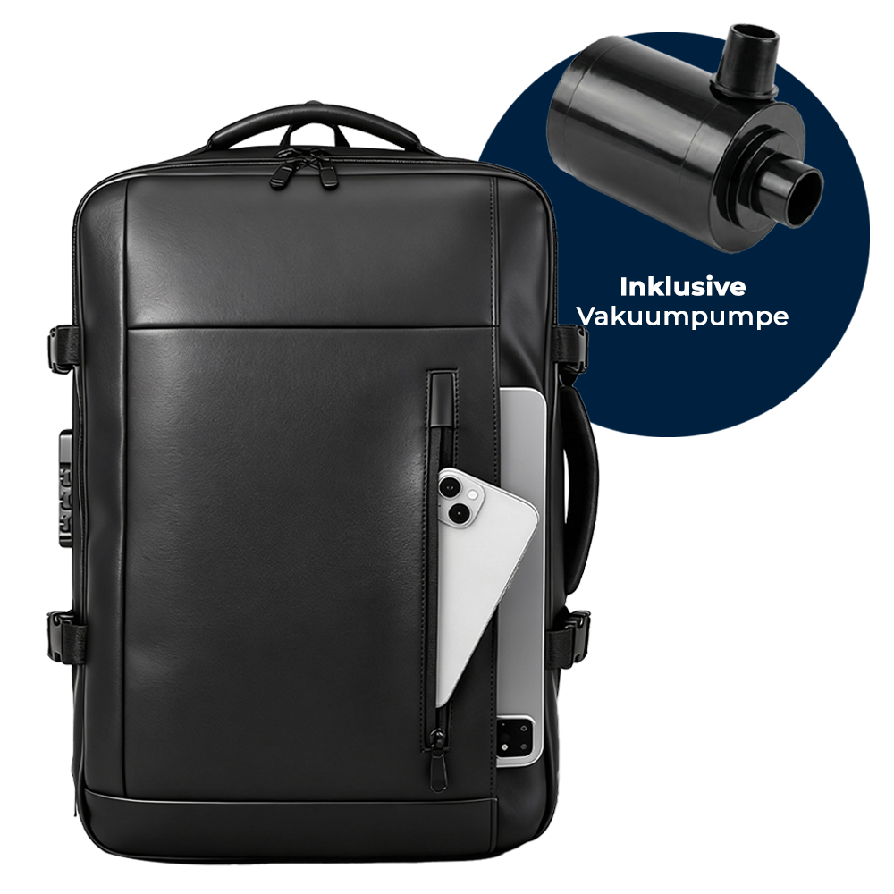MaxedBags Vakuum-Kompressions-Rucksack 45L – Handgepäck 52×35×20 cm